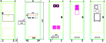 立ち作業用汎用タイプ MPR-1L 外形寸法図