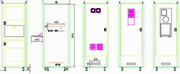 ２枚扉汎用タイプ MPR-2L 外形寸法図